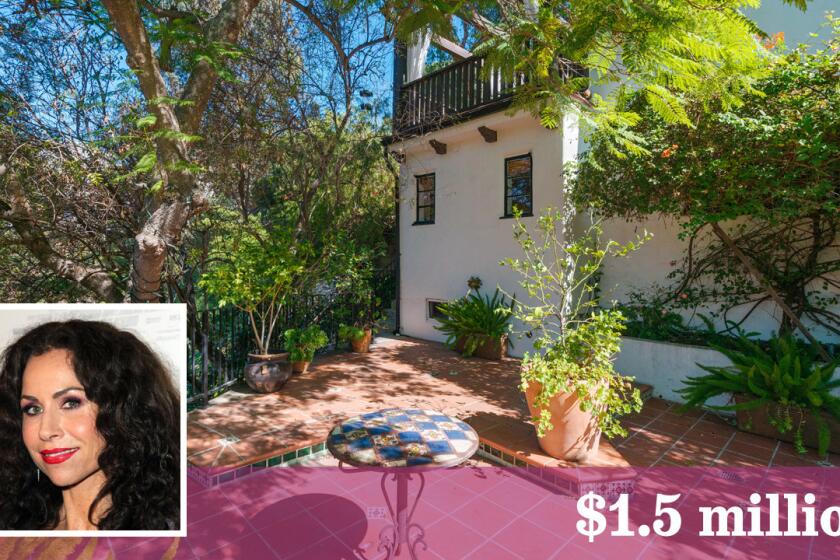 Actress Minnie Driver has parted with her longtime home in Hollywood Hills.
