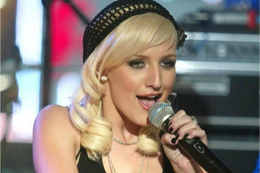 Ashlee Simpson, shown in 2005 on MTV's "Total Request Live" in New York, will portray Roxie in the musical "Chicago" at the Hollywood Bowl in late July.