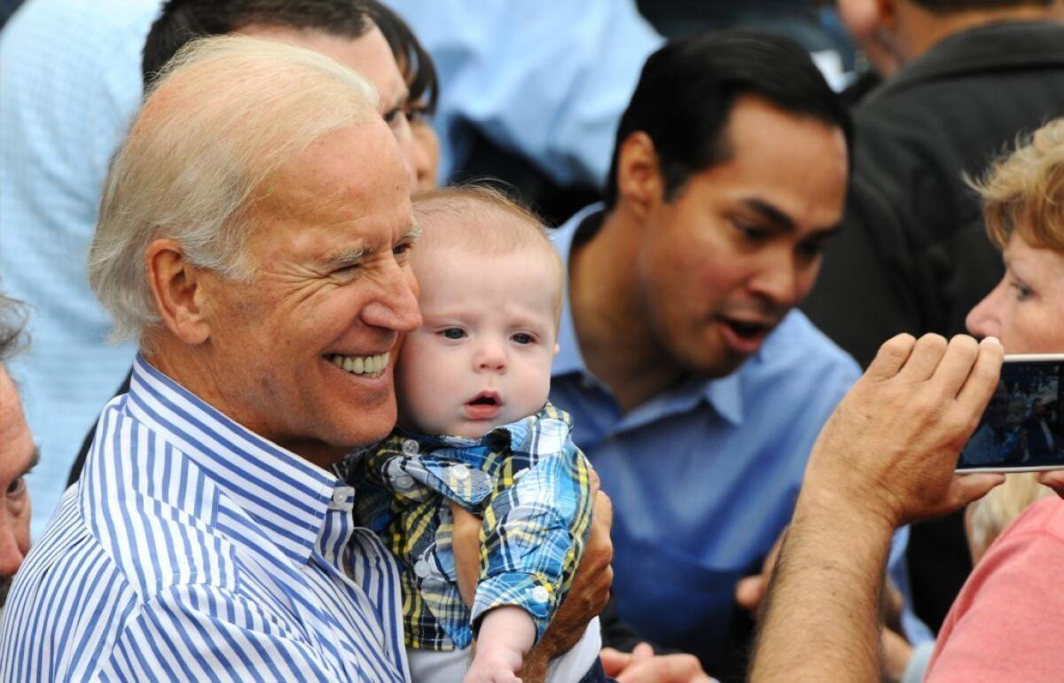 Vice President Joe Biden likes babies but is less fond of Republicans, sometimes comparing them to Neanderthals.