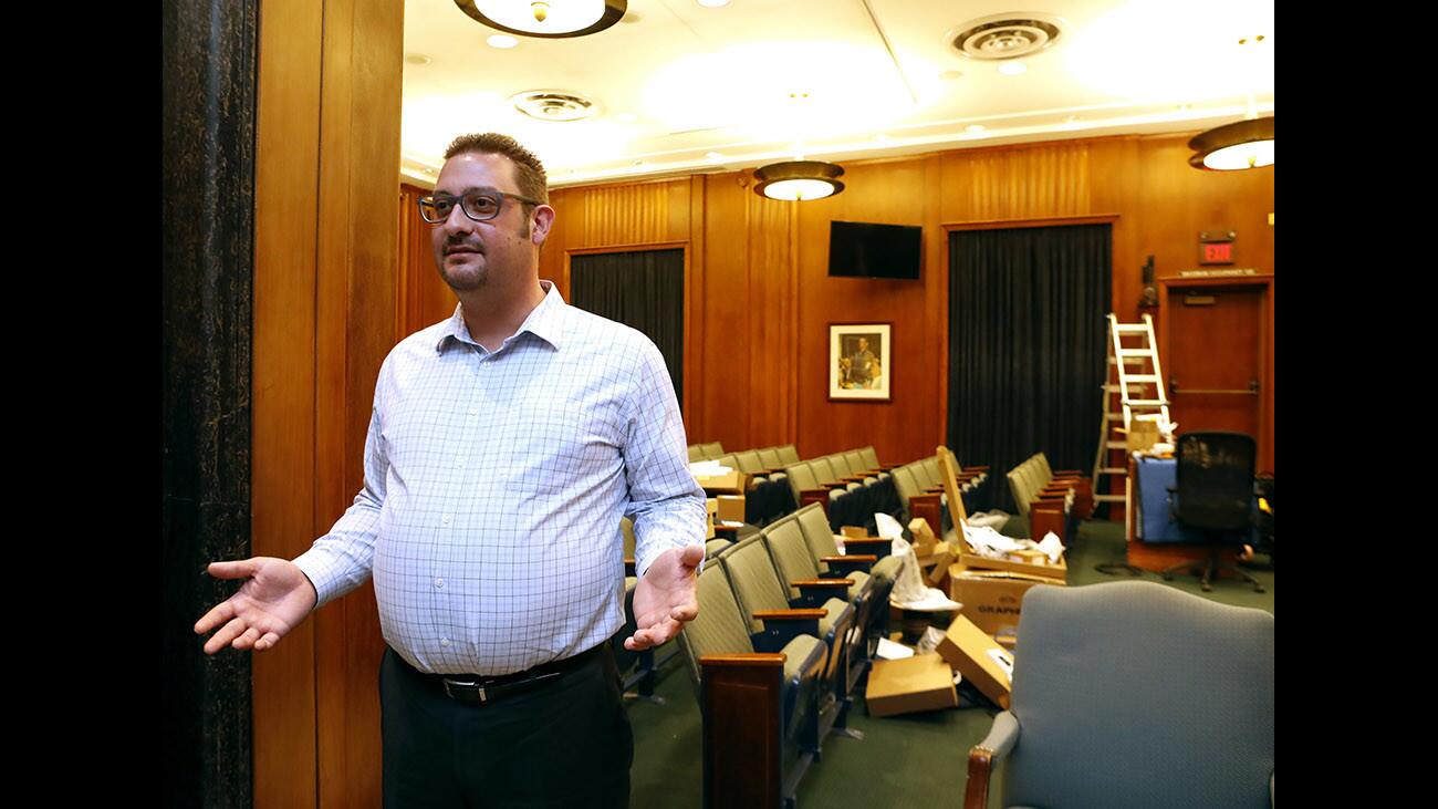 Photo Gallery: Burbank council chambers get state-of-the-art audio visual improvements
