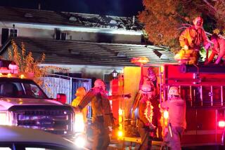 Firefighters responded to reports of smoke coming out of a two-story home and an attached garage in the 5300 block of Tyler Avenue shortly after 1 a.m., where three people died in a house fire in Arcadia, Calif. on Tuesday, January 2, 2024.