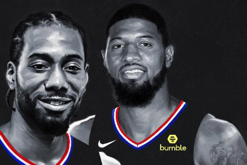 Kawhi Leonard and Paul George are officially introduced to the media by the Clippers.