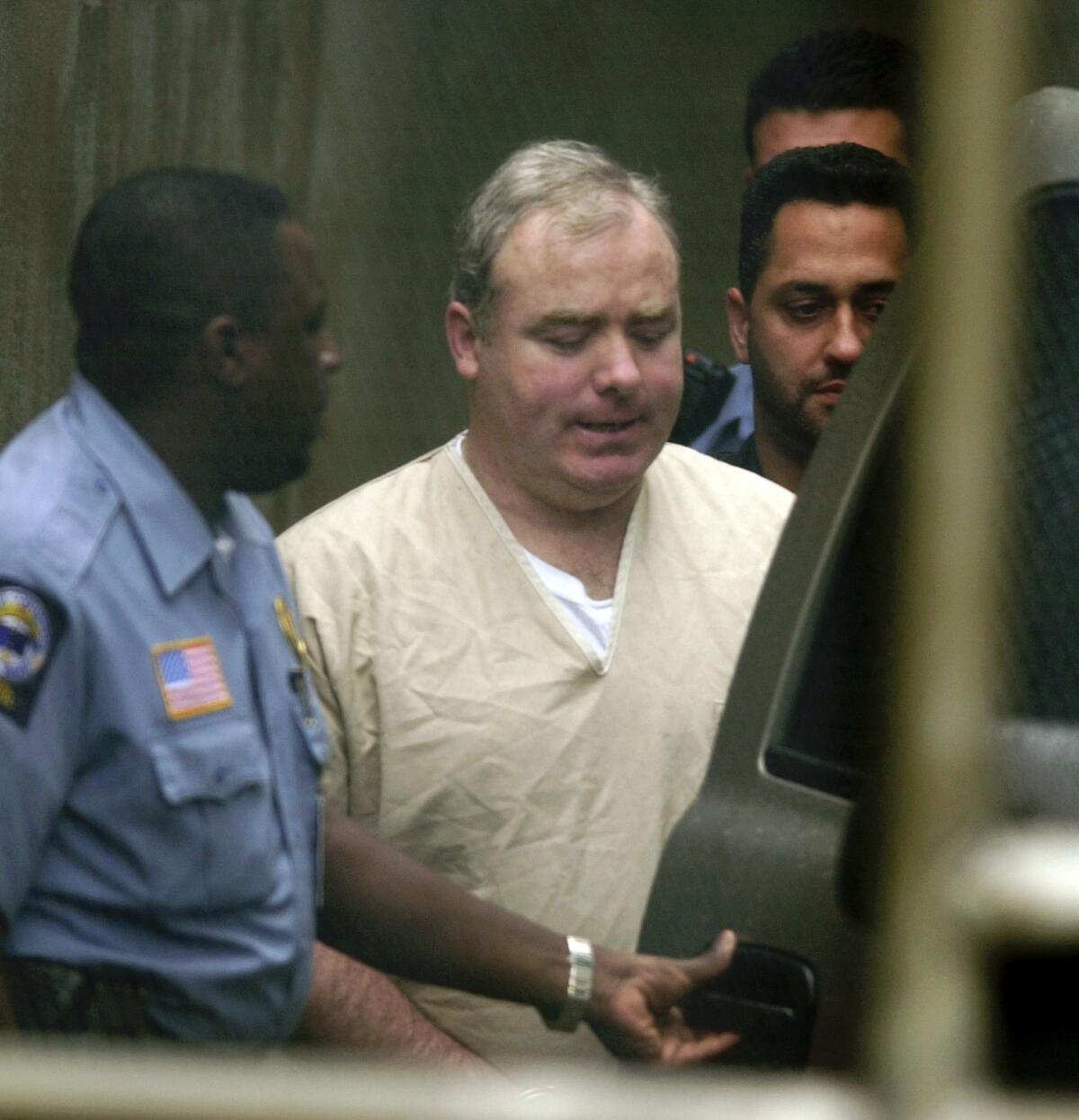 Michael Skakel, here in file photo, has been granted a new trial in connection with the beating death of Martha Moxley when they were 15-years-olds in Greenwich, Conn. Skakel, a cousin of the Kennedy family, was convicted of killing her.