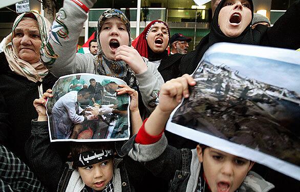 Pro-Palestinians protesters