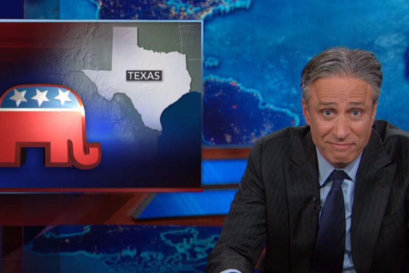 Jon Stewart took on the Texas GOP on Tuesday's show.