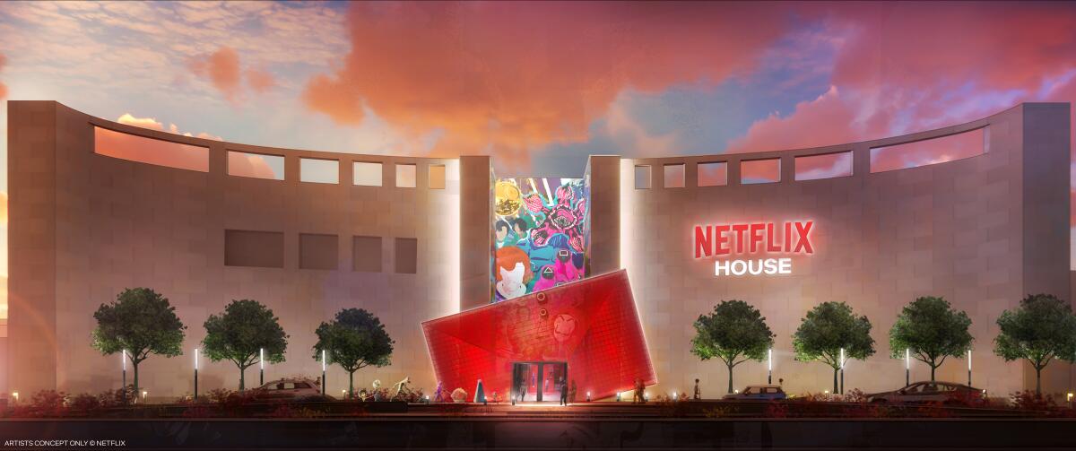 Artist's rendering of Netflix House
