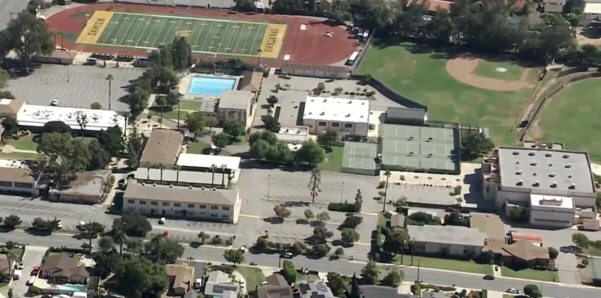 Students of some schools in the Los Angeles area were evacuated.