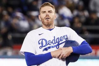 The Dodgers' Freddie Freeman during Thursday's game against Cincinnati.