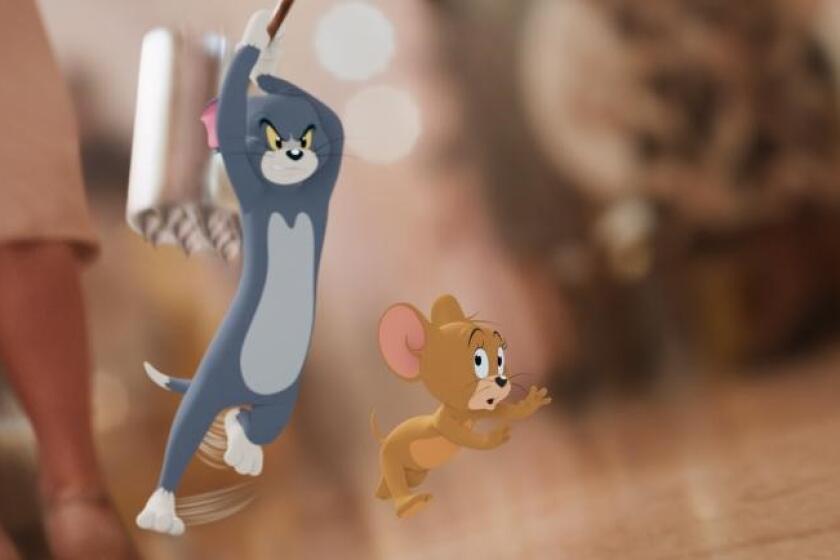 Una escena de la nueva cinta "Tom & Jerry".