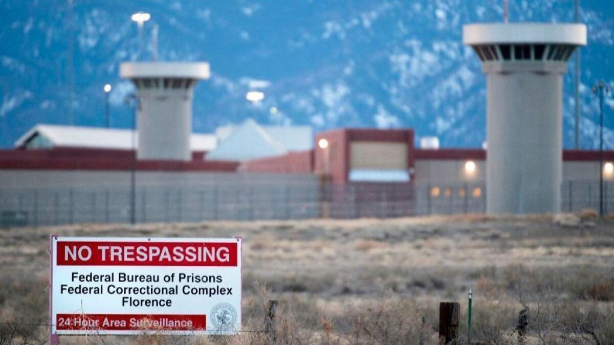 A view of the so-called supermax federal prison outside Florence, Colo., on Feb. 13.