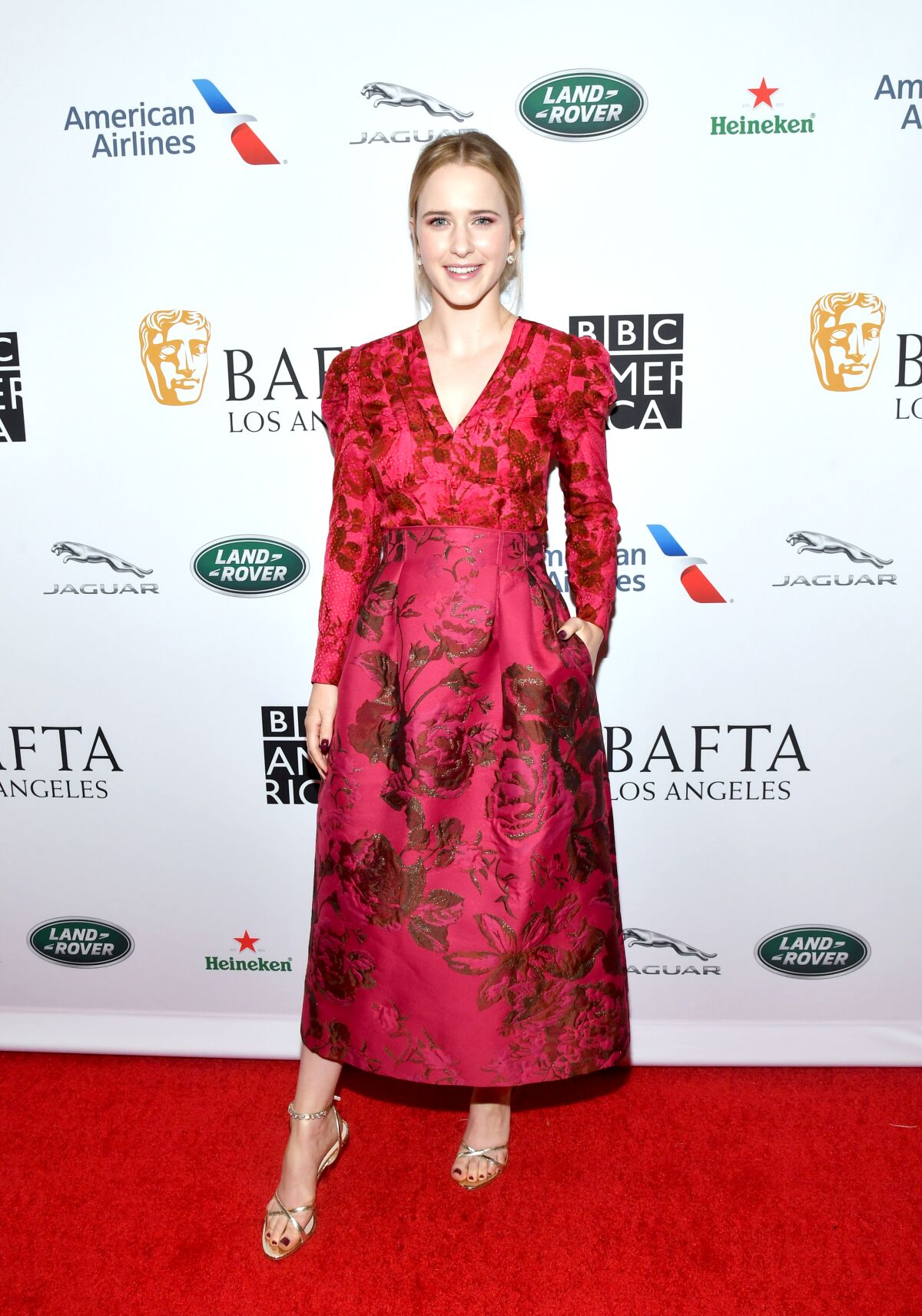 Rachel Brosnahan at the BAFTA Los Angeles + BBC America TV Tea Party.