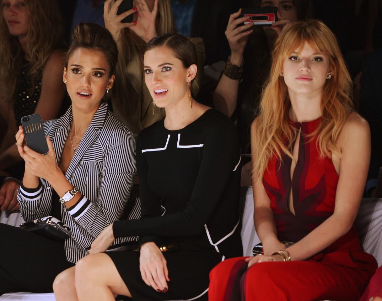 Celebrities at New York Fashion Week