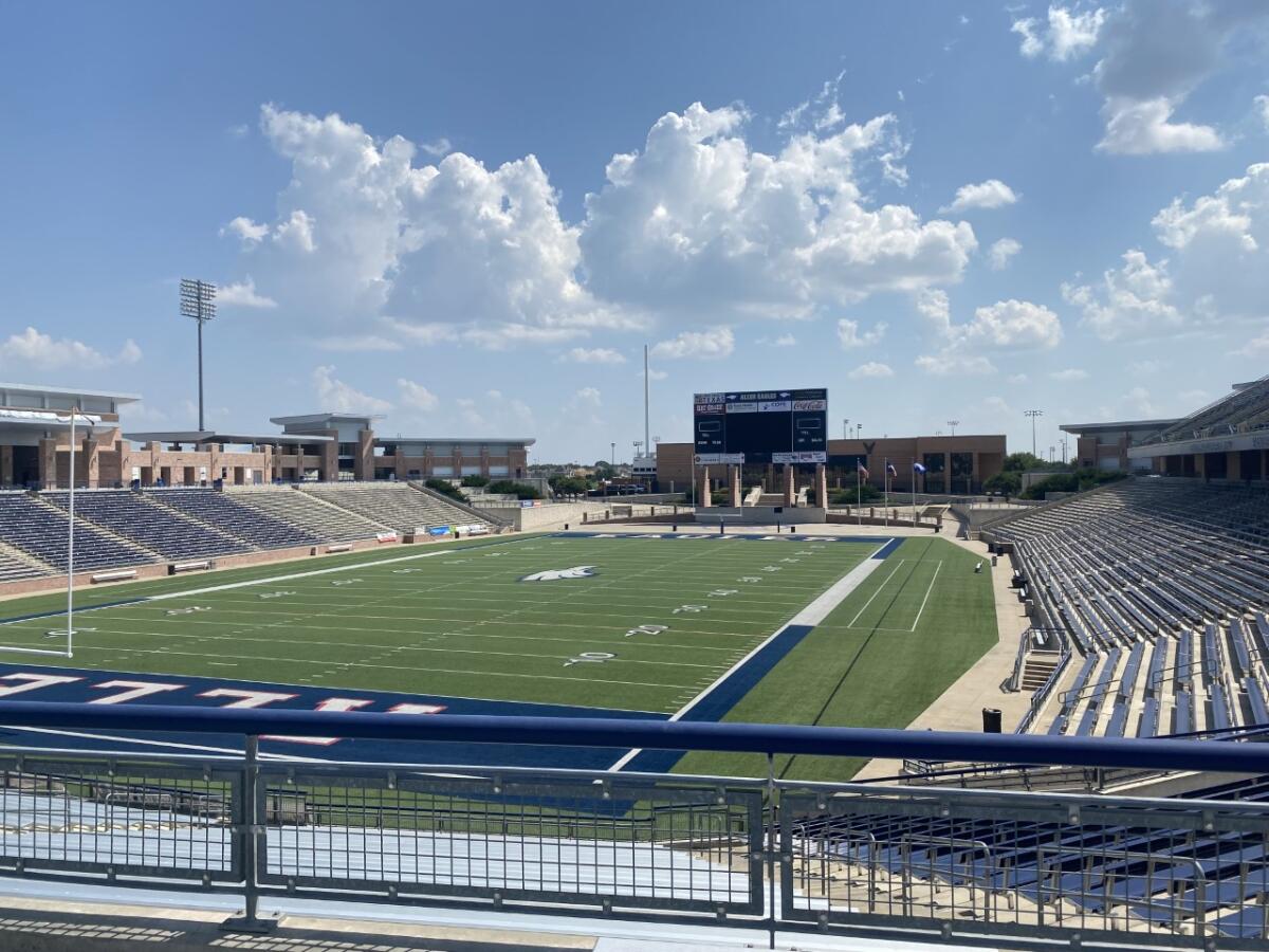 The football stadium at Allen High School in Texas.