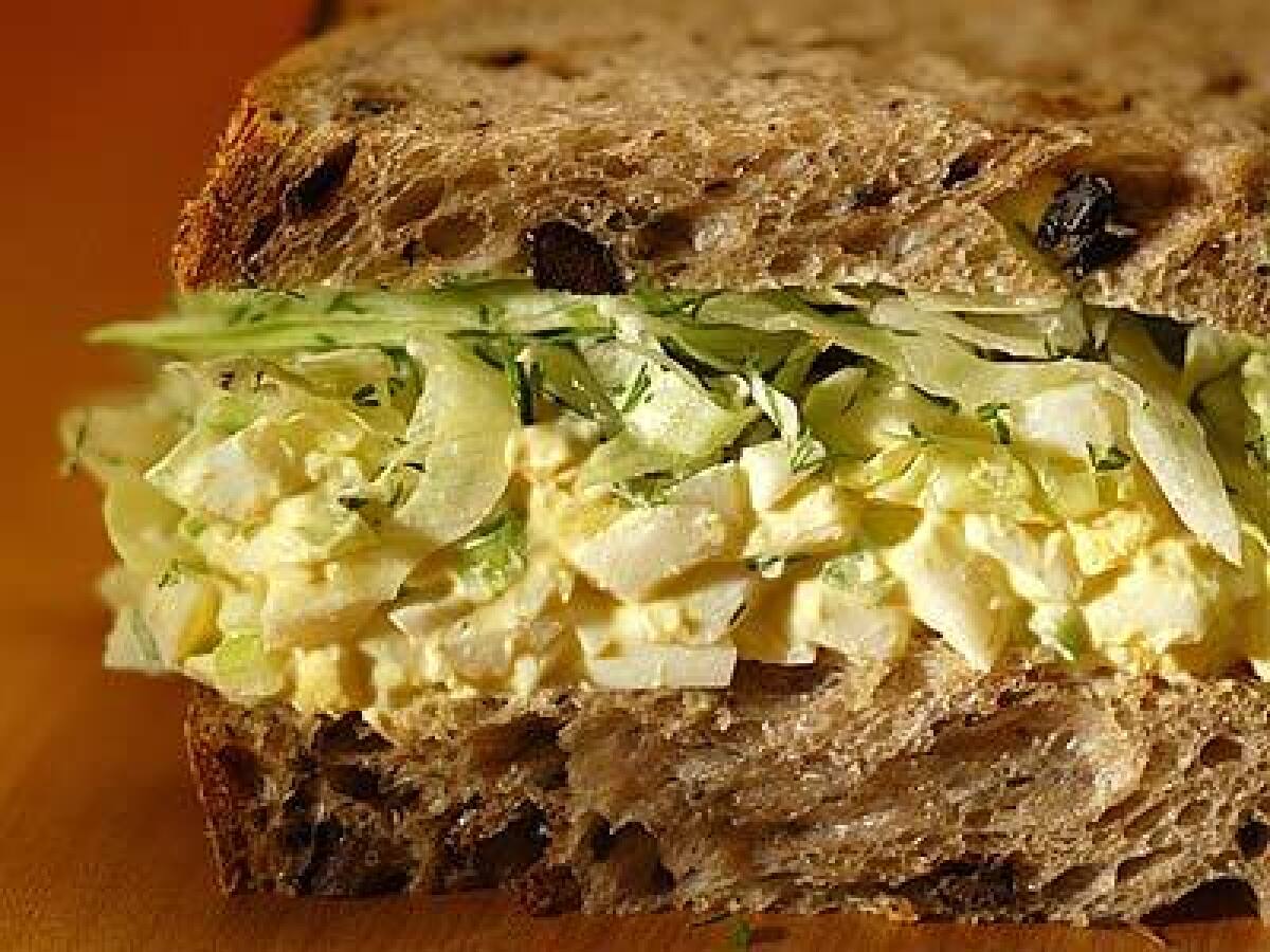 Adding some freshly chopped dill to the shredded lettuce and using chewy olive bread is an easy way to inject some flair into everyones favorite, the egg salad sandwich. For the best flavor and color, use eggs that are as fresh as possible.