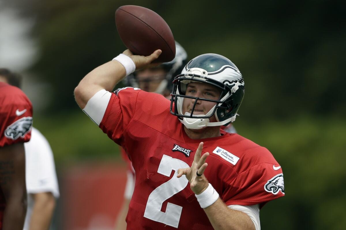 Philadelphia Eagles quarterback Matt Barkley says it's kind of rough knowing where he sits on the team's depth chart.