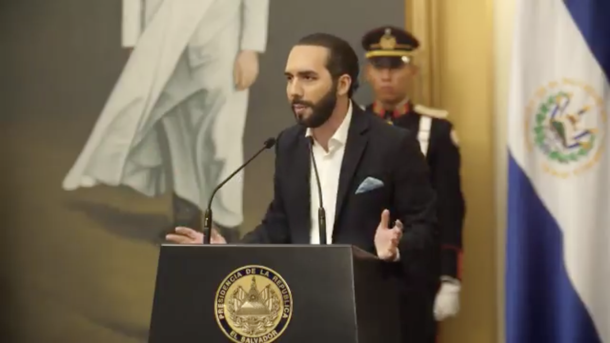 El presidente Nayib Bukele