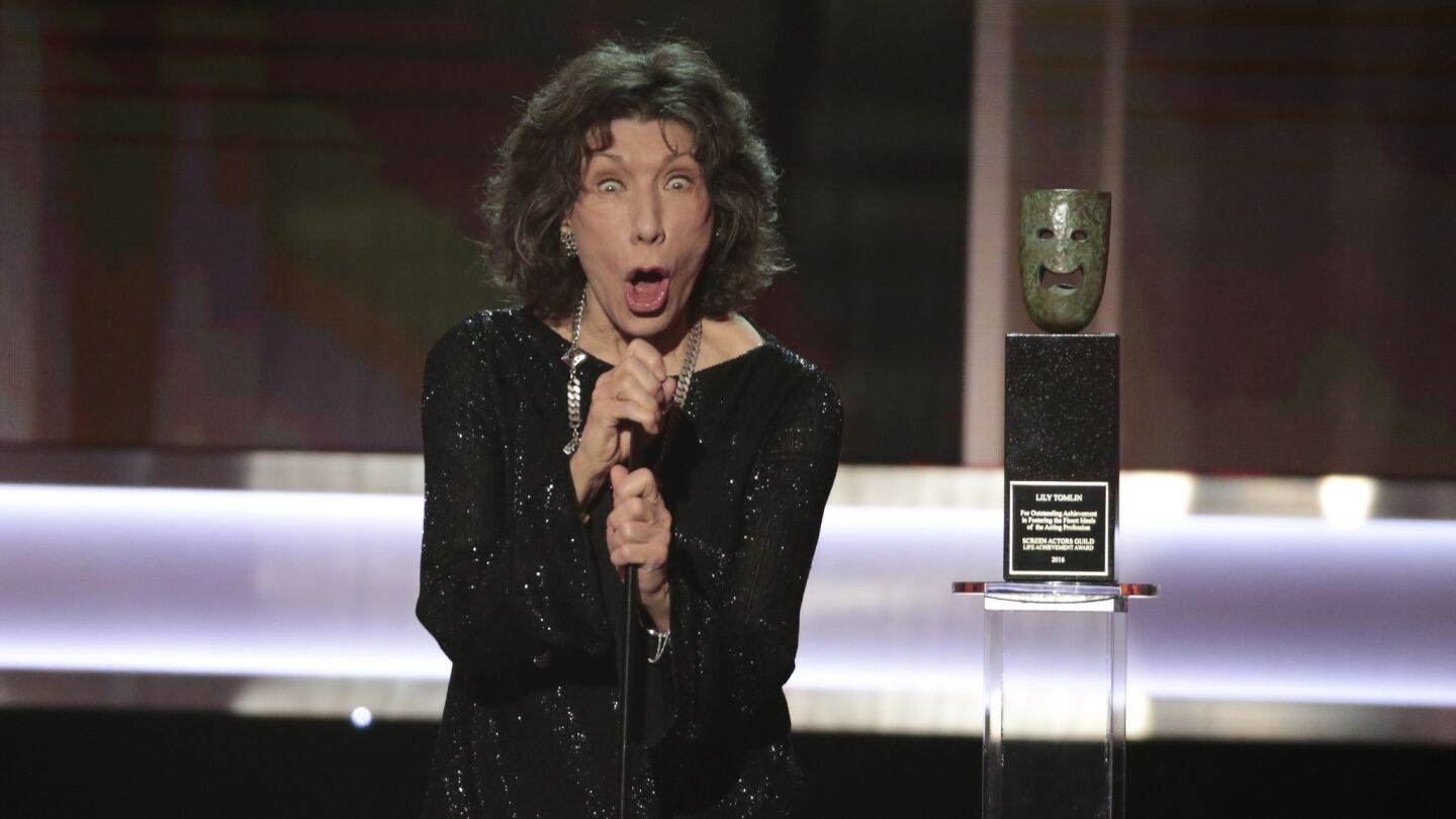 Lily Tomlin was the recipient of the Lifetime Achievement Award.