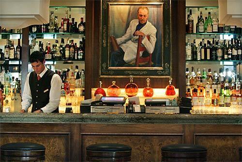 Frankie Dell bartends at the Parq bar inside the Montage, one of Beverly Hills' newest luxury hotels and built to evoke Hollywoods Golden Age.