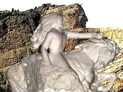 Crazy Horse sculpture