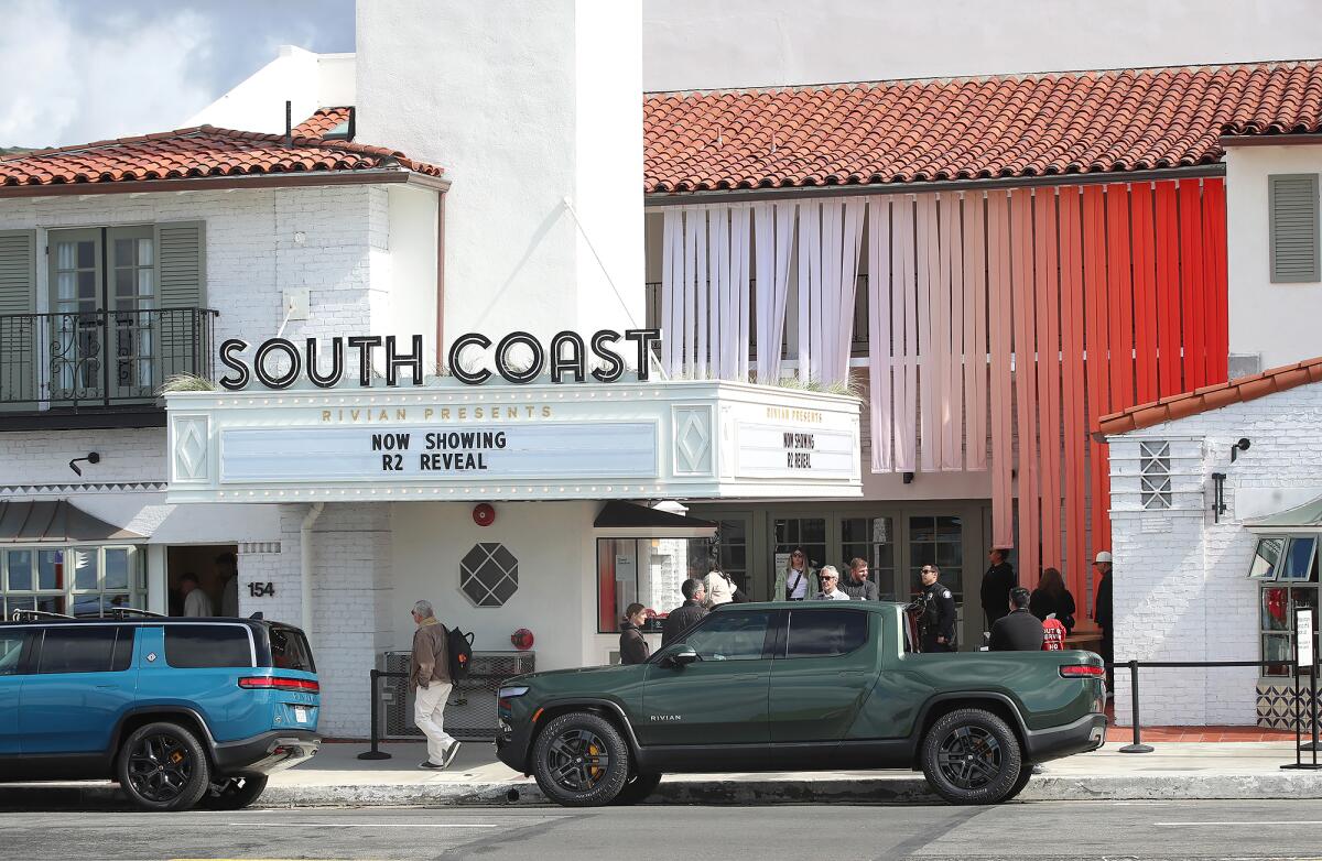 Rivian South Coast Theater in Laguna Beach.