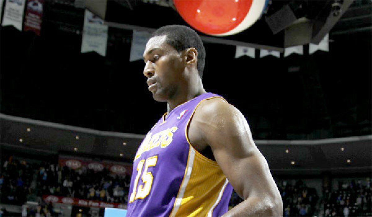 Metta World Peace received a retroactive flagrant 2 foul for hitting Denver's Kenneth Faried in the face with his elbow during the Nuggets' 119-108 victory over the Lakers.