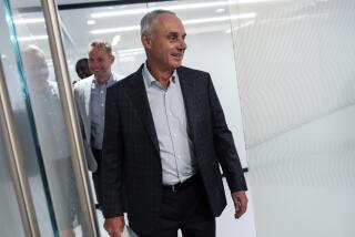 Major League Baseball Commissioner Rob Manfred arrives at a press conference following an owners meeting, Thursday, May 23, 2024, in New York. (AP Photo/Julia Nikhinson)