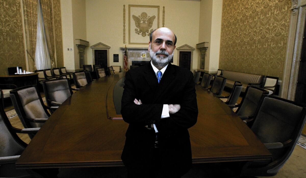 Federal Reserve Board Chairman Ben S. Bernanke, whose term expires Friday, has rebuffed the notion that his policies did little for the masses.