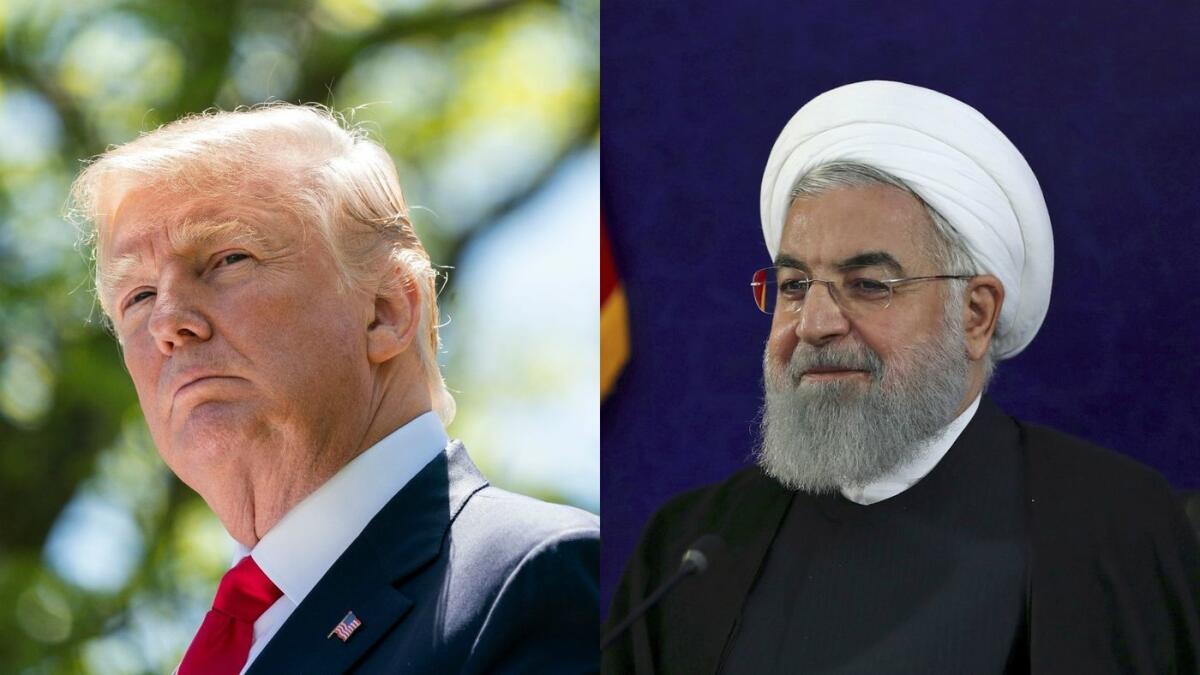 President Trump pulled the U.S. out of the nuclear deal with Iran Tuesday; Iranian President Hassan Rouhani faulted the U.S.
