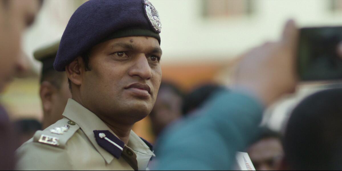 A police officer in Bangalore