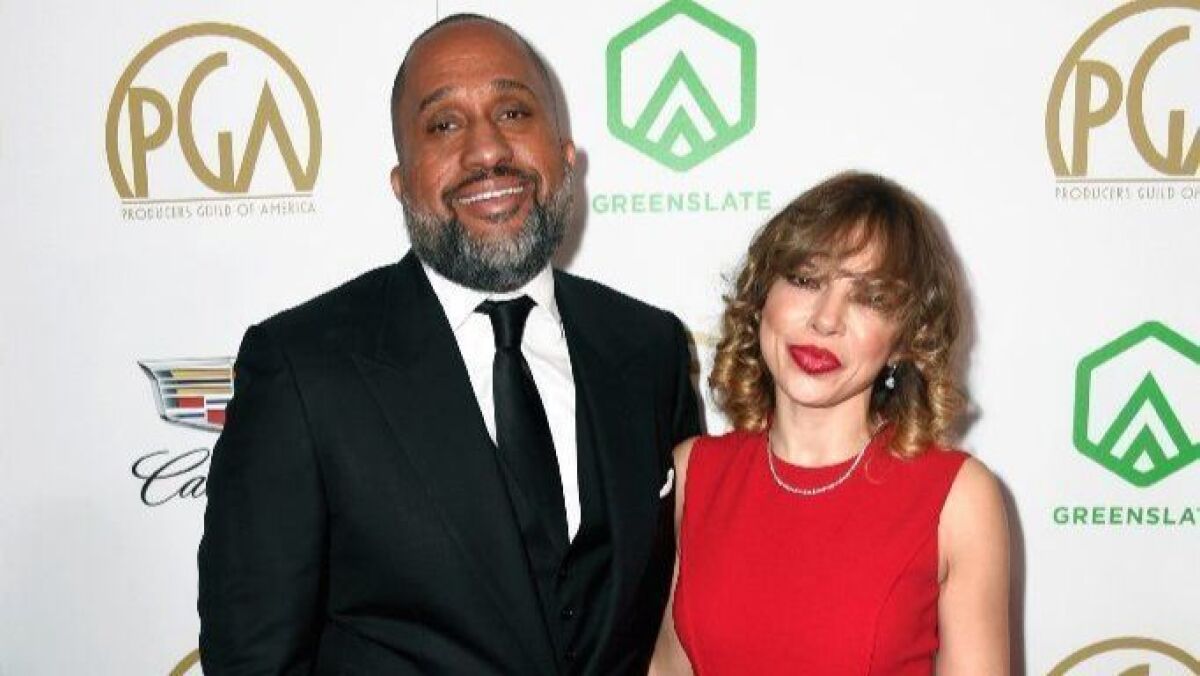 Kenya Barris, left, and Dr. Rainbow Edwards-Barris attend the 30th annual Producers Guild Awards at The Beverly Hilton Hotel on Jan. 19, 2019, in Beverly Hills.