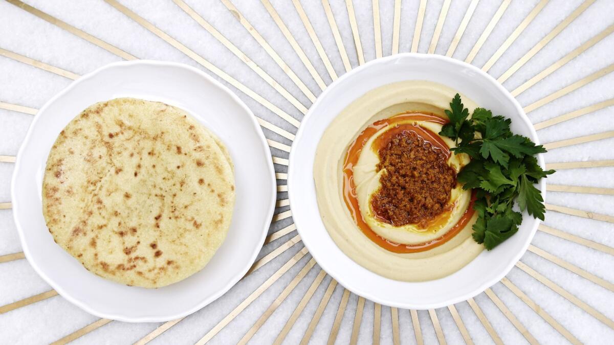 The hummus spread at Bavel.