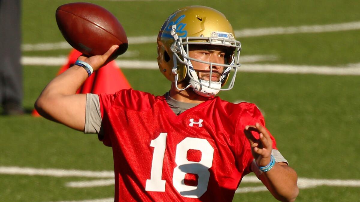 "We’re all gonna compete, and whoever has the starting job, we’re just gonna back him up.” UCLA quarterback Devon Modster said.
