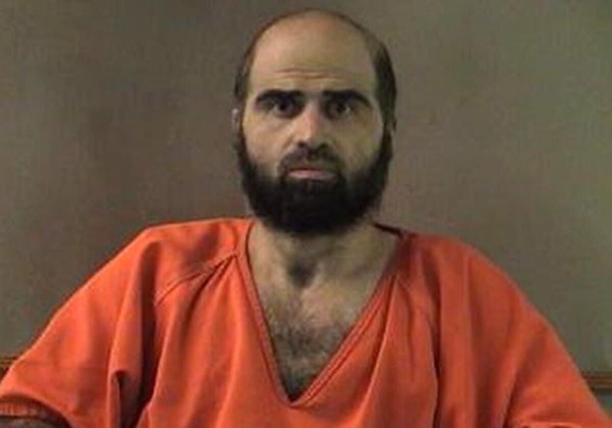 This undated file photo provided by the Bell County Sheriff's Department shows Nidal Malik Hasan, the Army major who was found guilty on Friday in the 2009 Fort Hood shooting rampage that left 13 dead.