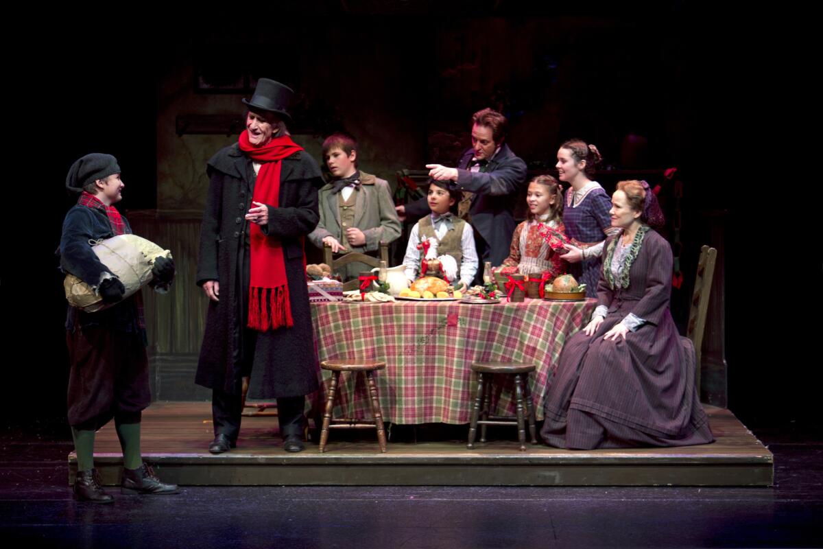 Hal Landon Jr., pictured in 2013, leads the cast of South Coast Repertory's "A Christmas Carol," running through Dec. 27. He returns again this year as Ebenezer Scrooge.