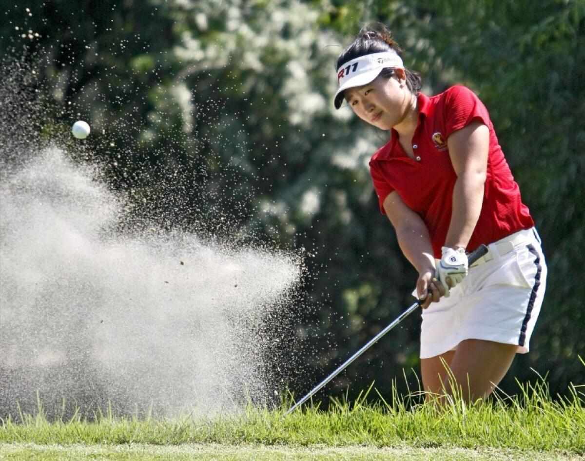 ARCHIVE PHOTO: La Canada High's Melissa Leo took second at the Pacific League girls' golf individual finals Tuesday.