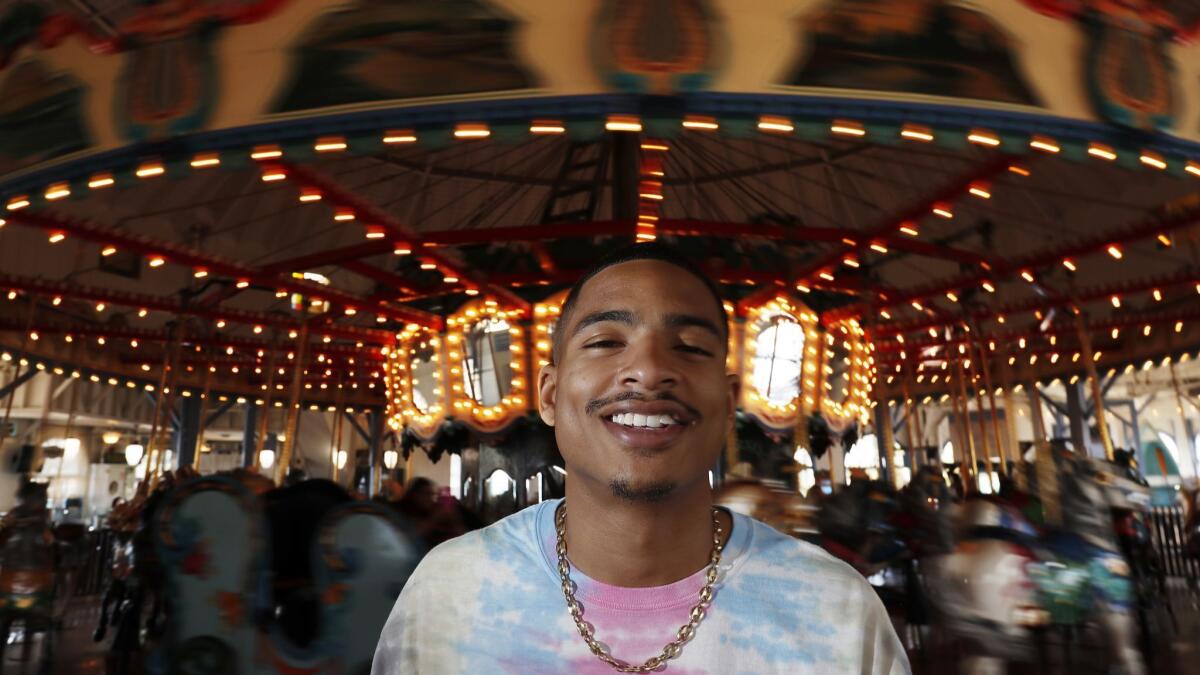 R&B artist Arin Ray at the Santa Monica Pier on June 7, 2018.