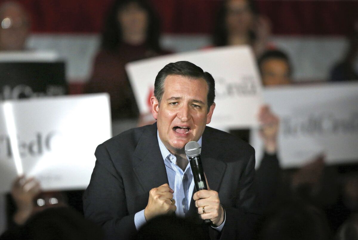 Ted Cruz will speak at the Republican National Convention. (Anthony Wahl / Associated Press)