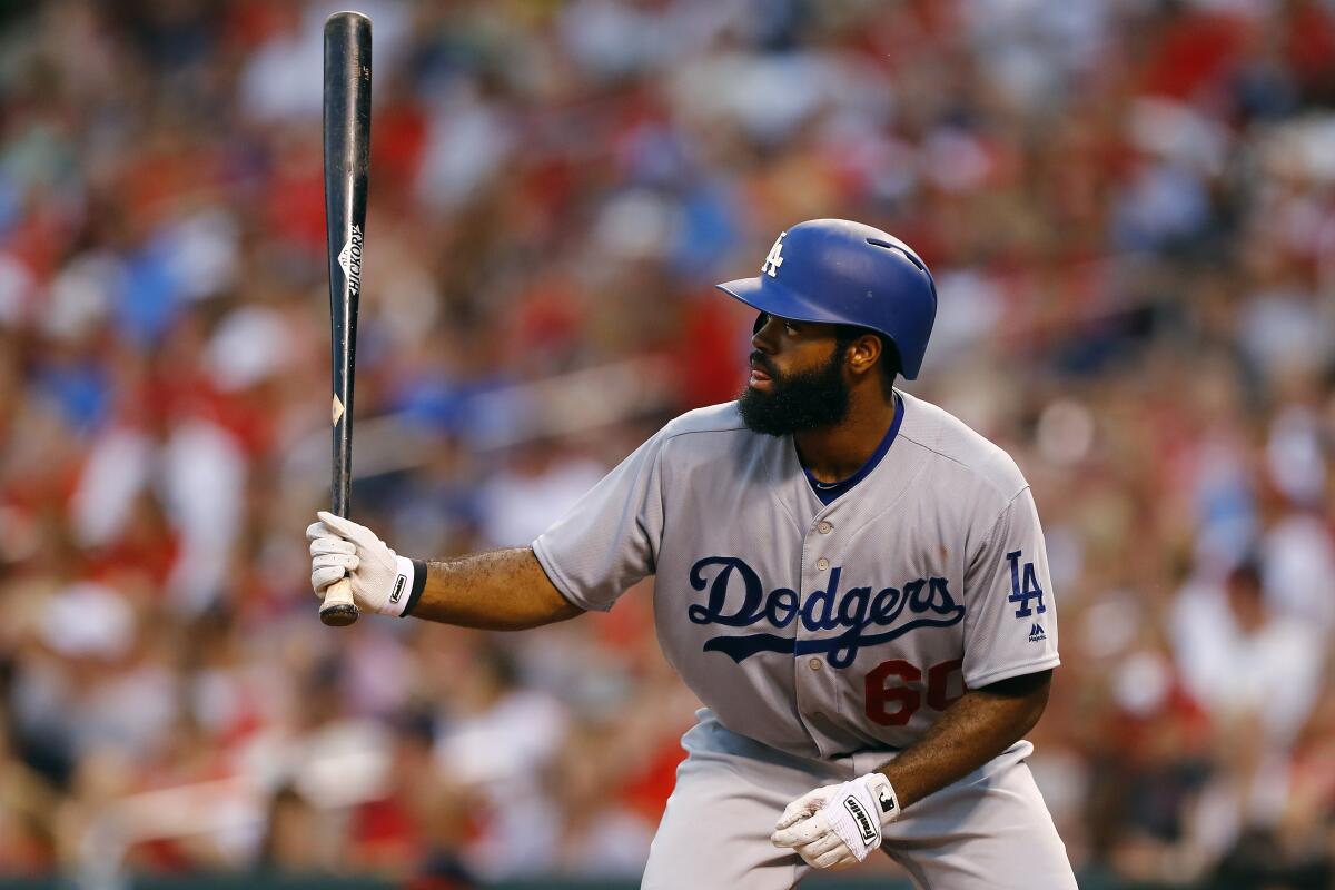 Los Angeles Dodgers' Andrew Toles 