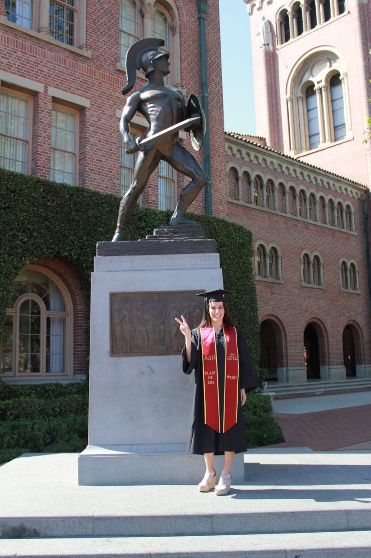 Kristen Hernandez, 27, at her USC graduation in 2014.