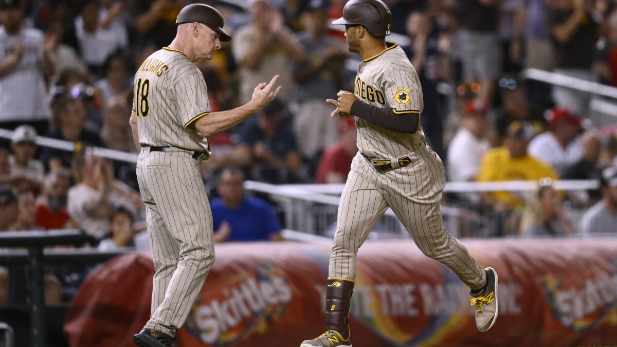 Soto, Bell break slumps in Padres' much-needed win over Nationals