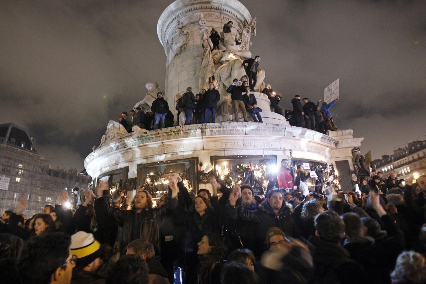 At Place de la Republique in Paris