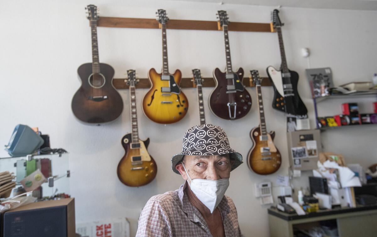 Jack Waterson, 61, owner of Future Music on York Blvd. in Highland Park