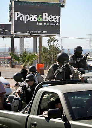 Soldiers in Rosarito Beach