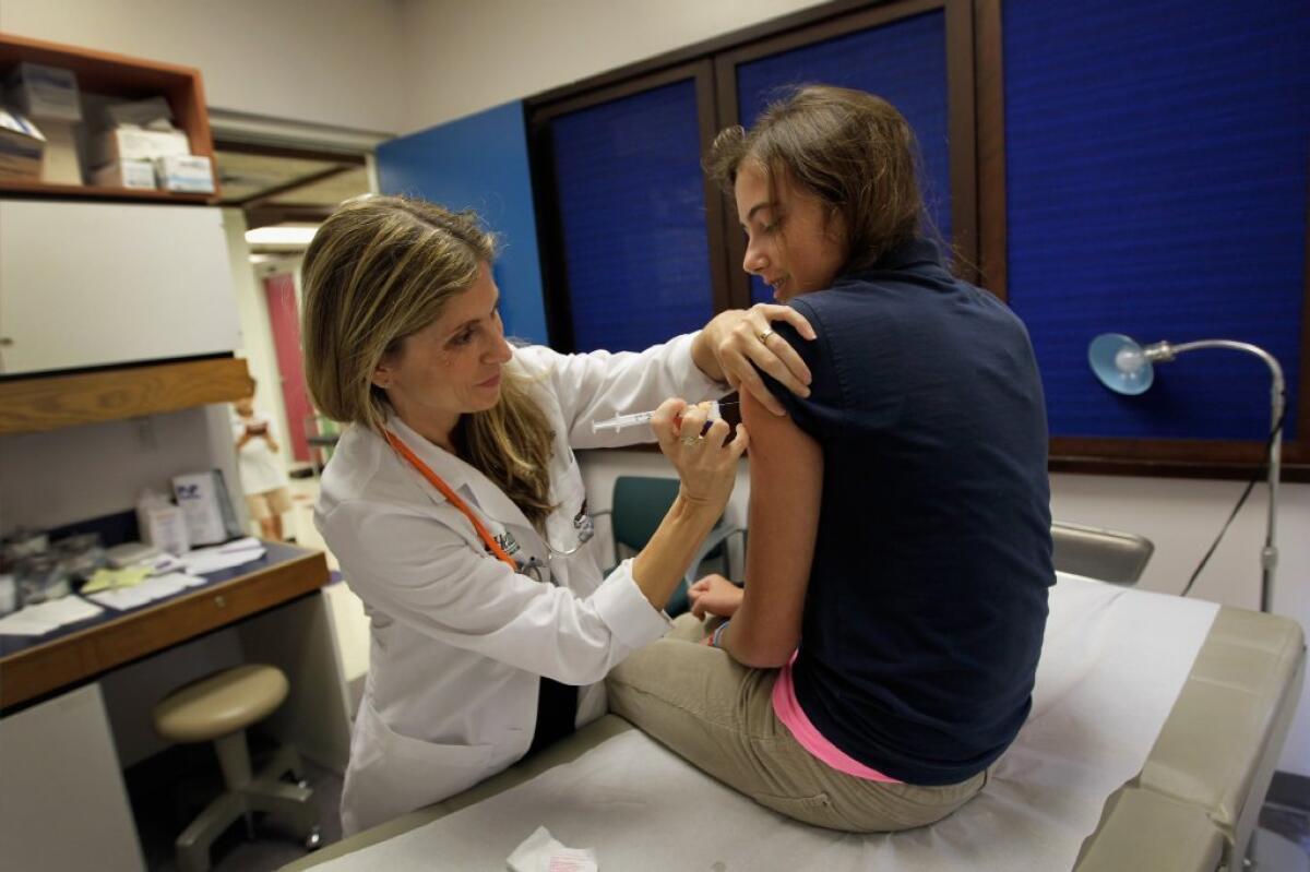 Girls who were vaccinated against HPV saw significant health benefits while they were still in high school, a new study says. The authors say the results should encourage parents to get their daughters vaccinated when they are 11 or 12 years old.