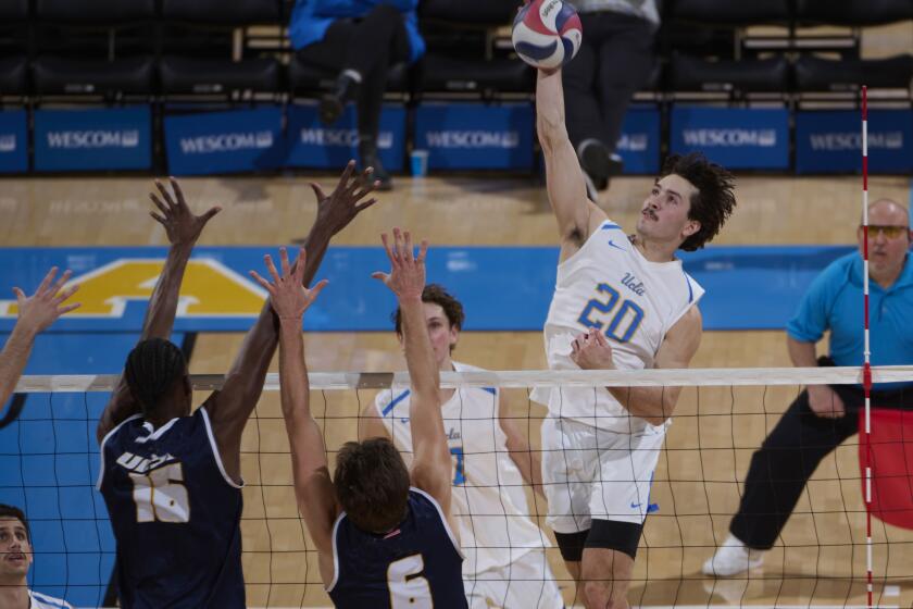UCLA volleyball star Ethan Champlin played at El Camino High School and Classical Academy.