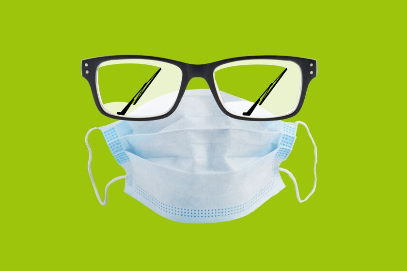 Photo Illustration for article about tips on how to wear a mask in the 2020 Pandemic