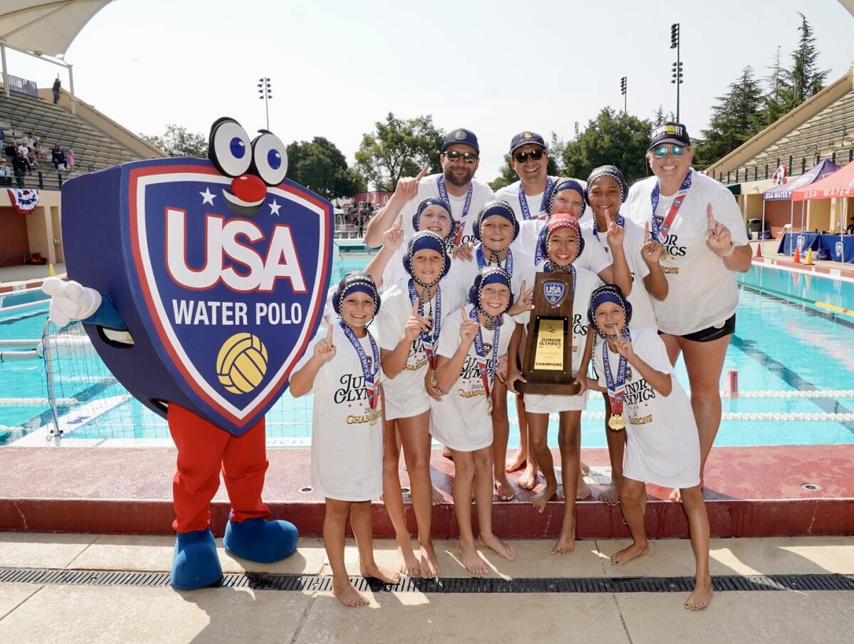 The Newport Beach Water Polo Club 10U girls earned gold at the USA Water Polo Junior Olympics on Sunday.