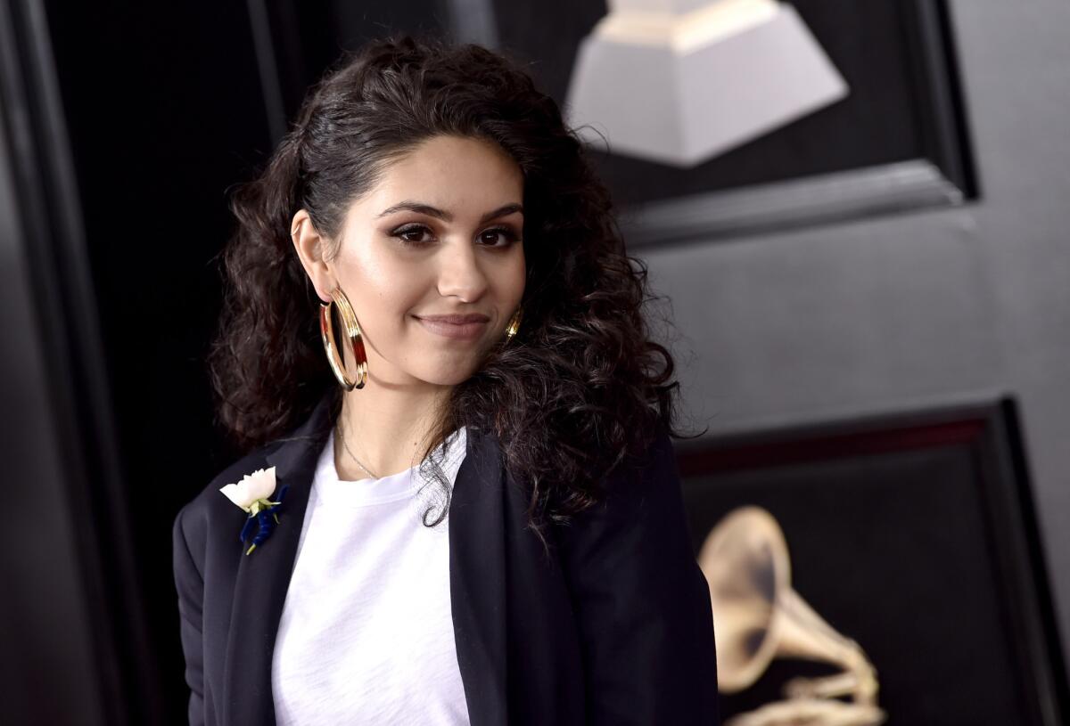 Alessia Cara at the 60th Grammy Awards at Madison Square Garden.