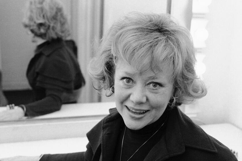 Glynis Johns, pictured in her New York dressing room on Jan, 12, 1973, is about to realize a long-held ambition. ?I?ve been wanting to appear in a musical for a long time,? she says. Now she is: it?s ?A Little Night Music,? shortly to open on Broadway. Her 49-year career as a performer has hardly lacked action in the meantime, however. Born into a show business family, she got into the act at the age of three weeks and has since briskly chalked up scores of films, stage and television appearances. (AP Photo/Jerry Mosey)