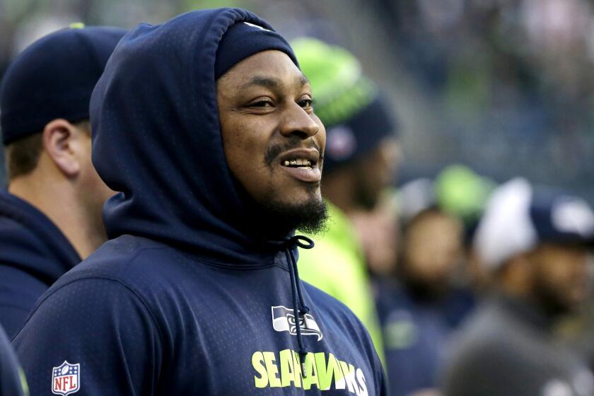 Seahawks running back Marshawn Lynch will be sidelined for another three to four weeks after having surgery to repair an injury related to a sports hernia.